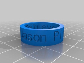il mio personalizzato anello di sognare in grande anelli 3d print model - Mito3D