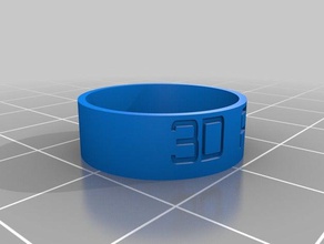 Arte 3d los anillos personalizado 3d print model - Mito3D