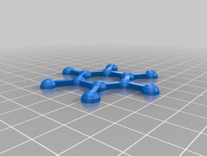 benzene molecule models 3d print model - Mito3D
