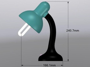 table lamp created models 3d print model - Mito3D