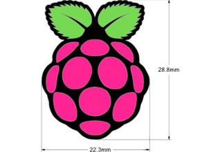 raspberry pi logosu işaretler logoları 3d print model - Mito3D