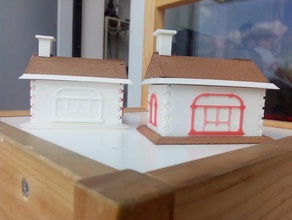 piggy bank house shape money box toys games 3d print model - Mito3D