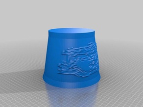 personnalisé gravé de l'image l'ombre décor 3d print model - Mito3D