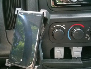 telefone monte de carro prateleira móveis ajustável caminhão cunha 3d print model - Mito3D