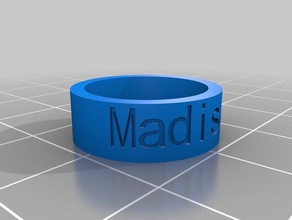 madison ring Ringe angepasst 3d print model - Mito3D