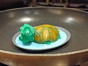 zuppa di tartaruga le creature animale critter divertente soprammobile 3d print model - Mito3D