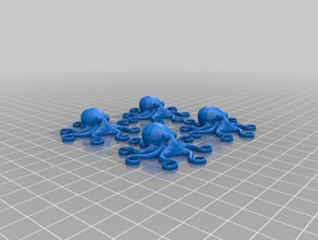 o barril de polvos jogos avançado-aquarista octopodes 3d print model - Mito3D