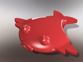 magnetic flat fish playsets fishing flatfish rod 3d print model - Mito3D