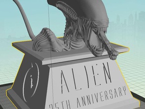 alien 35th anniversary bust sculptures aliens detailed hd movie xenomorph 3d print model - Mito3D