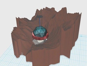 subterranean martian pyramid buildings structures makerbotmars 3d print model - Mito3D