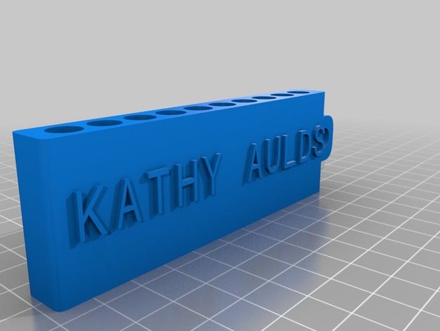 kathy aulds tee holder sport outdoors customized 3D print model - Mito3D