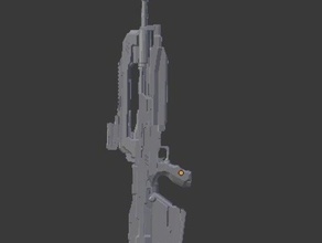 halo 4 battaglia fucile modelli 3d print model - Mito3D