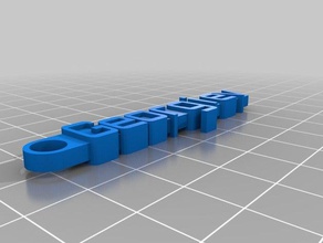 georgiev messaggio portachiavi organizzazione personalizzato 3d print model - Mito3D
