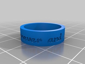 forever ct anelli personalizzato 3d print model - Mito3D