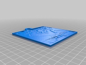 dee robby 2d art personnalisé 3d print model - Mito3D