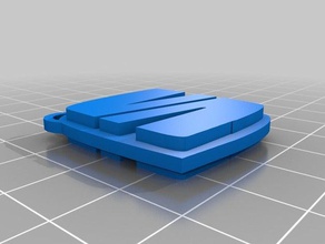 asiento llavero v2 3d la impresión aliviar 3d print model - Mito3D