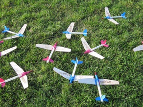 ar foguete delta hobby aeronaves de avião comprimido educação educacionais brinquedo educativo voo pressão 3d print model - Mito3D