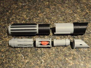 lightsaber internal components mega project props 3d art light saber model ornament star wars supportless toy 3d print model - Mito3D
