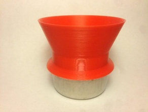espresso grind funnel round lip kitchen dining coffee grinder pavoni openscad portafilter useful 3d print model - Mito3D