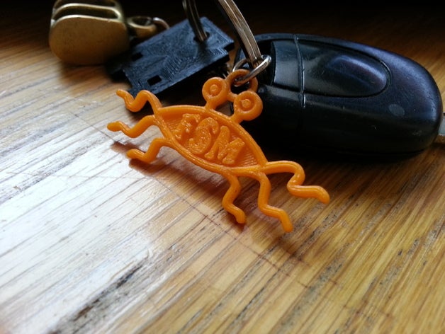fsm monstro de espaguete voador chaveiro chaveiros 3D print model - Mito3D