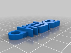 wake keychain organization customized 3d print model - Mito3D