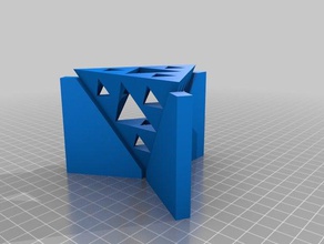benim sierpinski tetrix özelleştirilmiş matematik sanat fraktal knoxmakers knoxville knox makinesi 3d print model - Mito3D