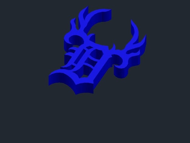 detroit buck logo del club signos logotipos 3D print model - Mito3D