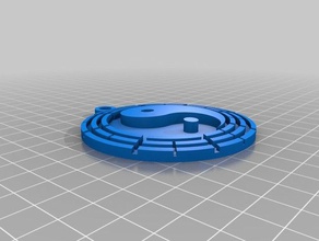 taiji kolye takı ba gua yin yang 3d print model - Mito3D