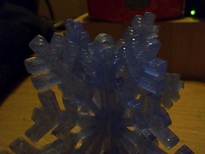 3d snow flake hoop sculptures 3d print model - Mito3D