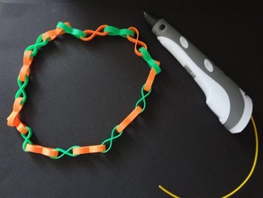 lemniscate chains bracelets 3d print model - Mito3D