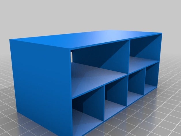 meine individuelle anpassbare mini-Speicher-rack-v16 Container 3D print model - Mito3D