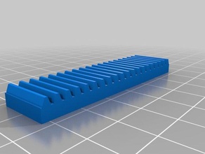 lego cremagliera di ingranaggio 2x8 costruzione i giocattoli personalizzato 3d print model - Mito3D