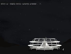 mars wind turbine shelter physics astronomy makerbotmars 3d print model - Mito3D