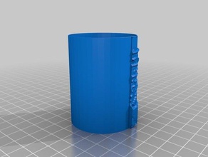 cylindrique lithopane 3 2 d art personnalisé 3d print model - Mito3D