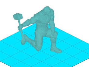 thor catching hammer people 3d print model - Mito3D