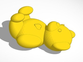 pooh bear animals teddy 3d print model - Mito3D