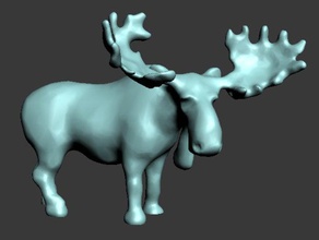 moose heykeller hayvan Kanada heykeltıraşlığı 3d print model - Mito3D