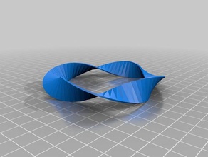 mobius matemática a arte personalizado 3d print model - Mito3D