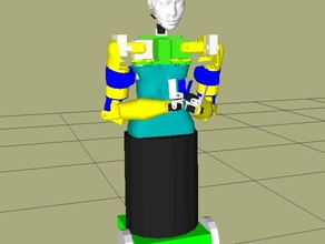 robbie robô robótica hector inmoov 3d print model - Mito3D