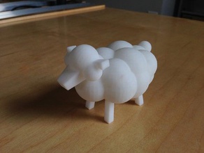 tiny sheep leo maker prince miniature animals 3d print model - Mito3D