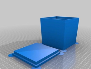 stackable box 80x80x80 containers customized 3d print model - Mito3D