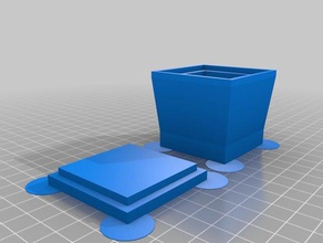 empilable boîte de 40x40x40 les conteneurs personnalisé 3d print model - Mito3D