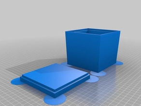 stackable box 100x100x90 containers customized 3d print model - Mito3D