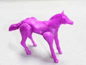 print place - poseable horse animals moveable toy 3d print model - Mito3D