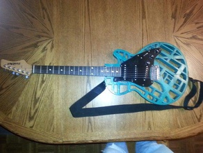 stratocaster les paul híbrido de la guitarra música 3d print model - Mito3D