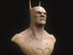 batman Modelle die Büste comics ddc haslam leo zbrush 3d print model - Mito3D