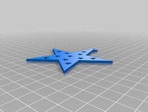 my customized fancy 5 point star lona math art 3d print model - Mito3D