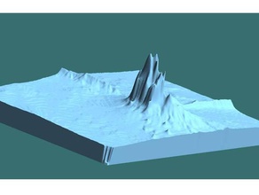 shiprock shiprock, nm tse-bitai lernen Geologie Geowissenschaften navajo Topographie vulkanische 3d print model - Mito3D