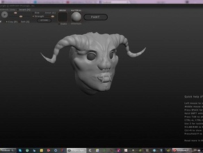 die Dämonin den Kopf Kreaturen 3d print model - Mito3D