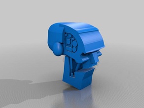 abc savaşçı hammerstein kafa model robotlar 3d print model - Mito3D